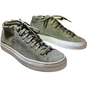 DIEMME Italy Loria High Suede Sneakers Lace-up Shoes 39 / 8.5 Olive Green
